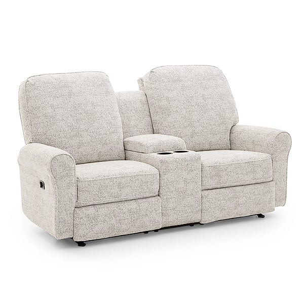 Best Home Josey Power Reclining Console Loveseat