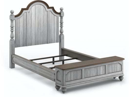 Plymouth Gray Queen Storage Bed