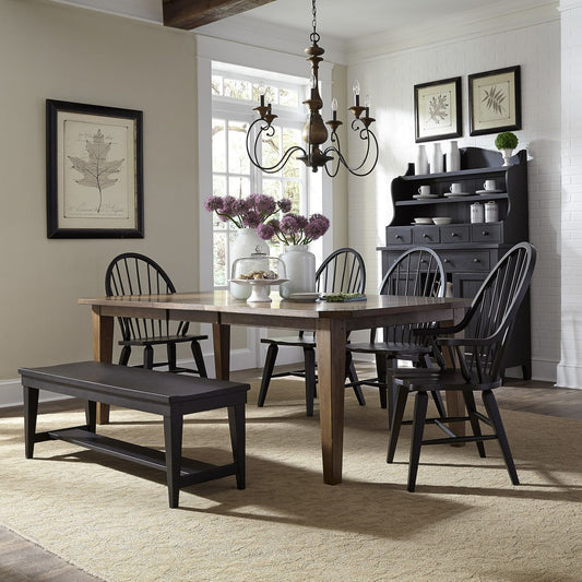 6 Piece Rectangular Table Set