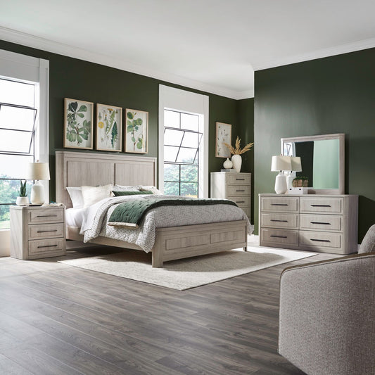 Modern Play - King Panel Bed, Dresser & Mirror, Chest, Night Stand