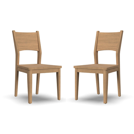 Normandy Pair of Wood Dining Chairs