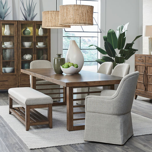 6 Piece Double Pedestal Table Set