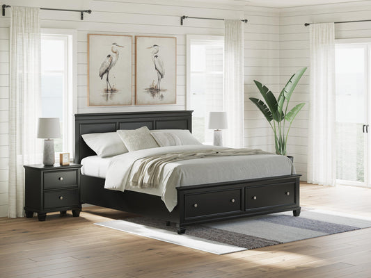 Lanolee California King Panel Storage Bed