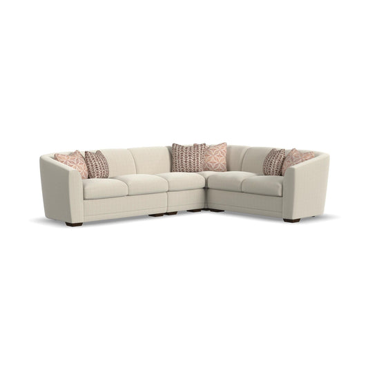 Jewel Fabric Stationary Sectional