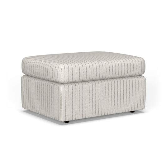 Sky Fabric Ottoman