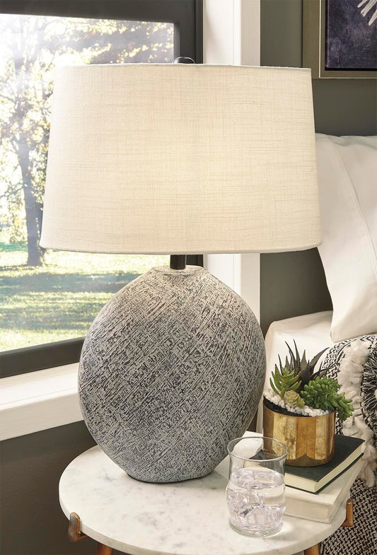 Signature Design by Ashley Harif Paper Table Lamp - Vaughn Outlet Kankakee IL