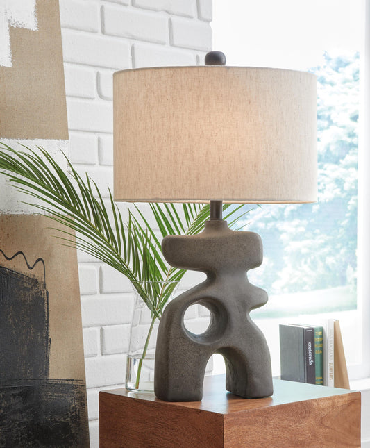 Signature Design by Ashley Danacy Paper Table Lamp - Vaughn Outlet Kankakee IL