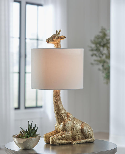 Signature Design by Ashley Ferrison Poly Table Lamp - Vaughn Outlet Kankakee IL
