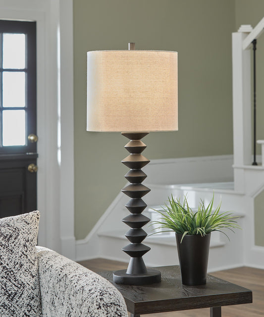 Signature Design by Ashley Luanndon Poly Buffet Lamp - Vaughn Outlet Kankakee IL