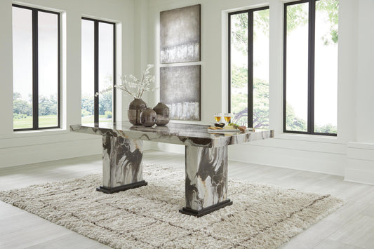 Signature Design by Ashley Jeshina Dining Table - Vaughn Outlet Kankakee IL