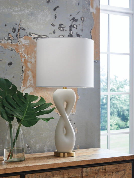 Signature Design by Ashley Judrich Poly Table Lamp - Vaughn Outlet Kankakee IL