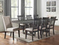Napa 7-Piece Dining Set
(Table, 2 Upholstered & 4 Side Chairs)