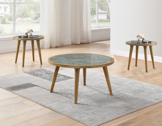 Novato Sintered Stone 3-Piece Table Set