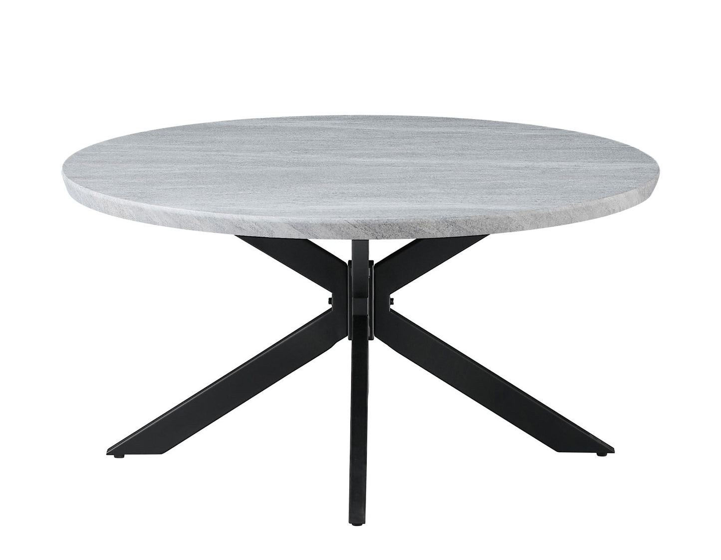 Keyla Faux-Marble Round Cocktail Table