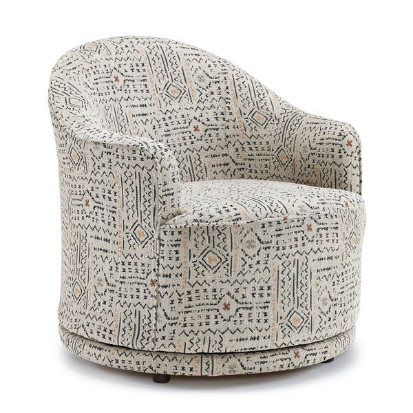 Best Home April Swivel Barrel Chair