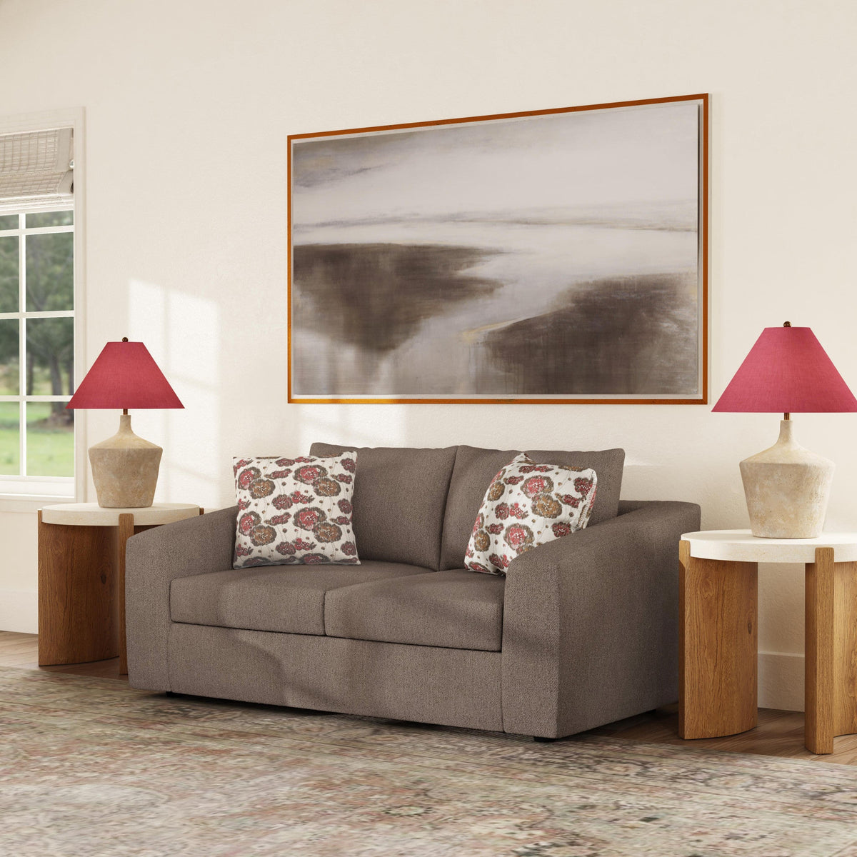 Flexsteel Chevy Fabric Loveseat