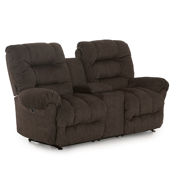 Best Home Seger Reclining Console Loveseat