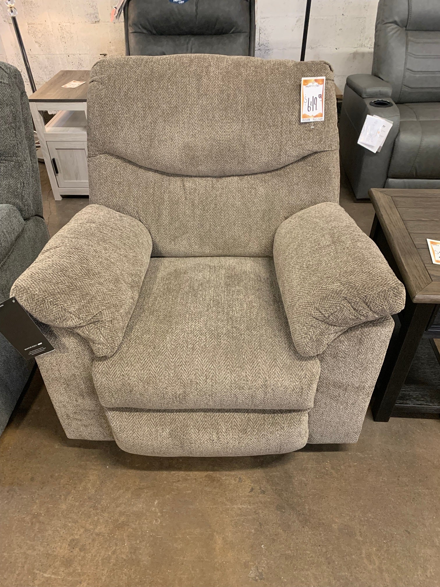 Taupe Rocker Recliner