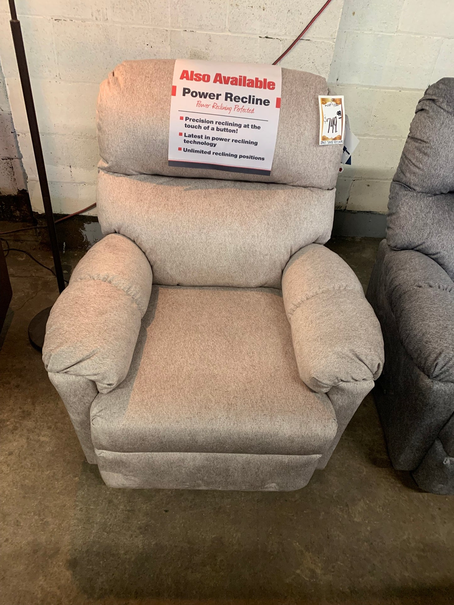 Best Home Space-Saver Recliner (power available)