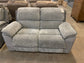 Two-Tone Gray Reclining Loveseat
