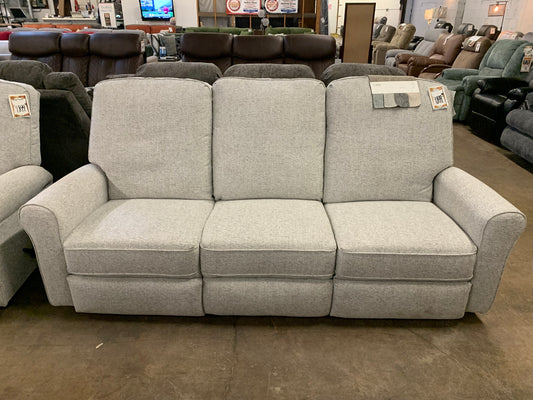 Best Home Light Gray Reclining Sofa