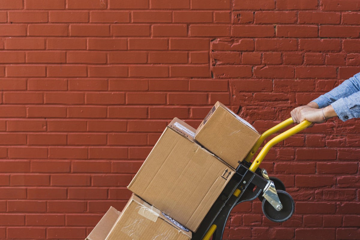 Stack of shipping boxes