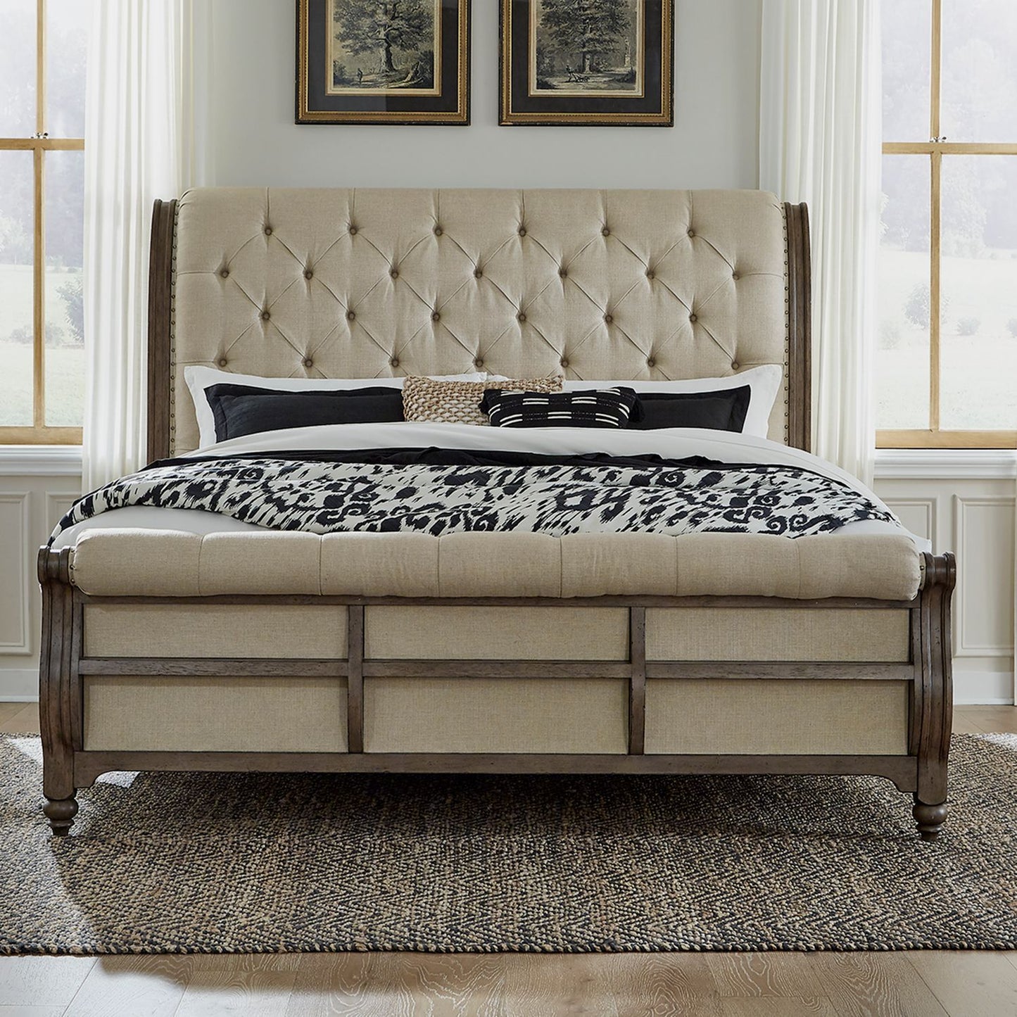King Sleigh Bed