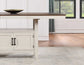 Hyland 80-inch Counter Table w/20-inch Leaf, Brown