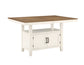 Hyland 80-inch Counter Table w/20-inch Leaf, Brown