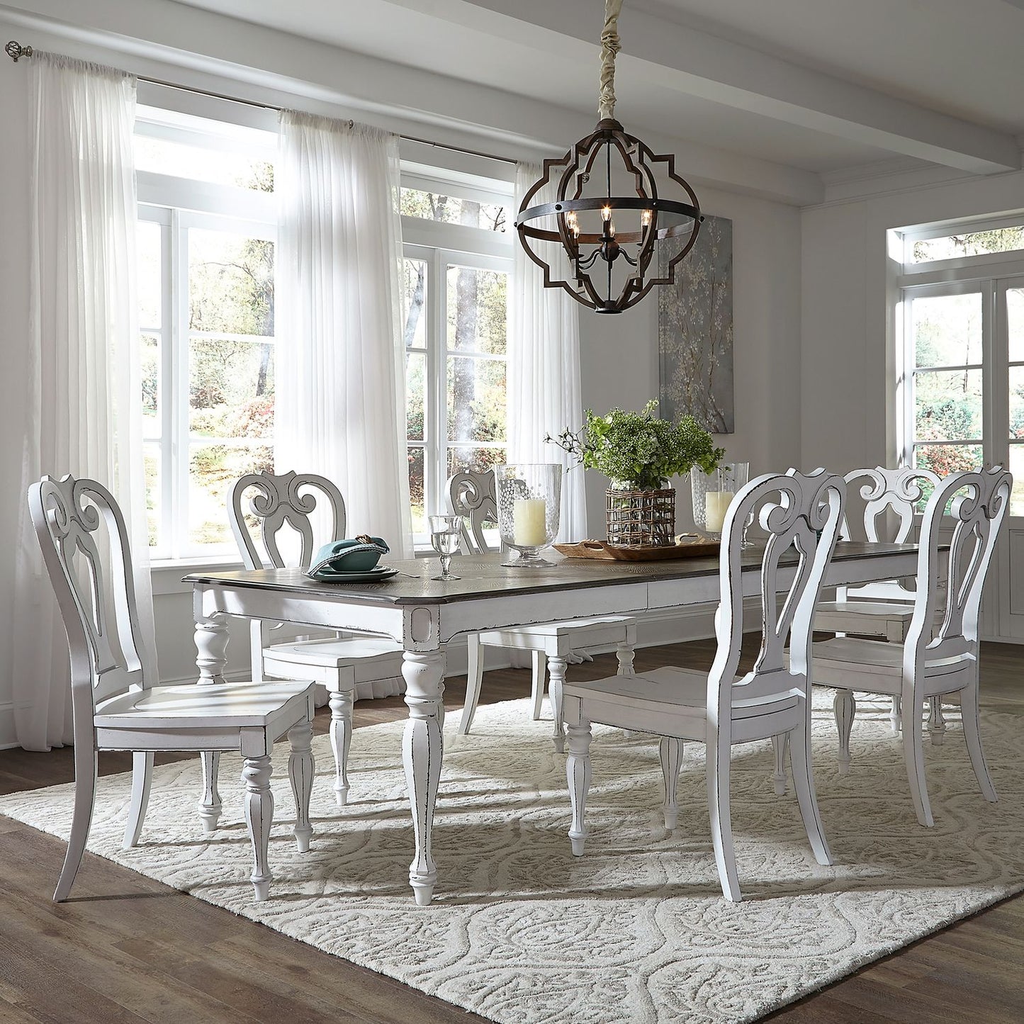 Opt 7 Piece Leg Table Set