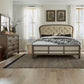 King Shelter Bed, Dresser & Mirror
