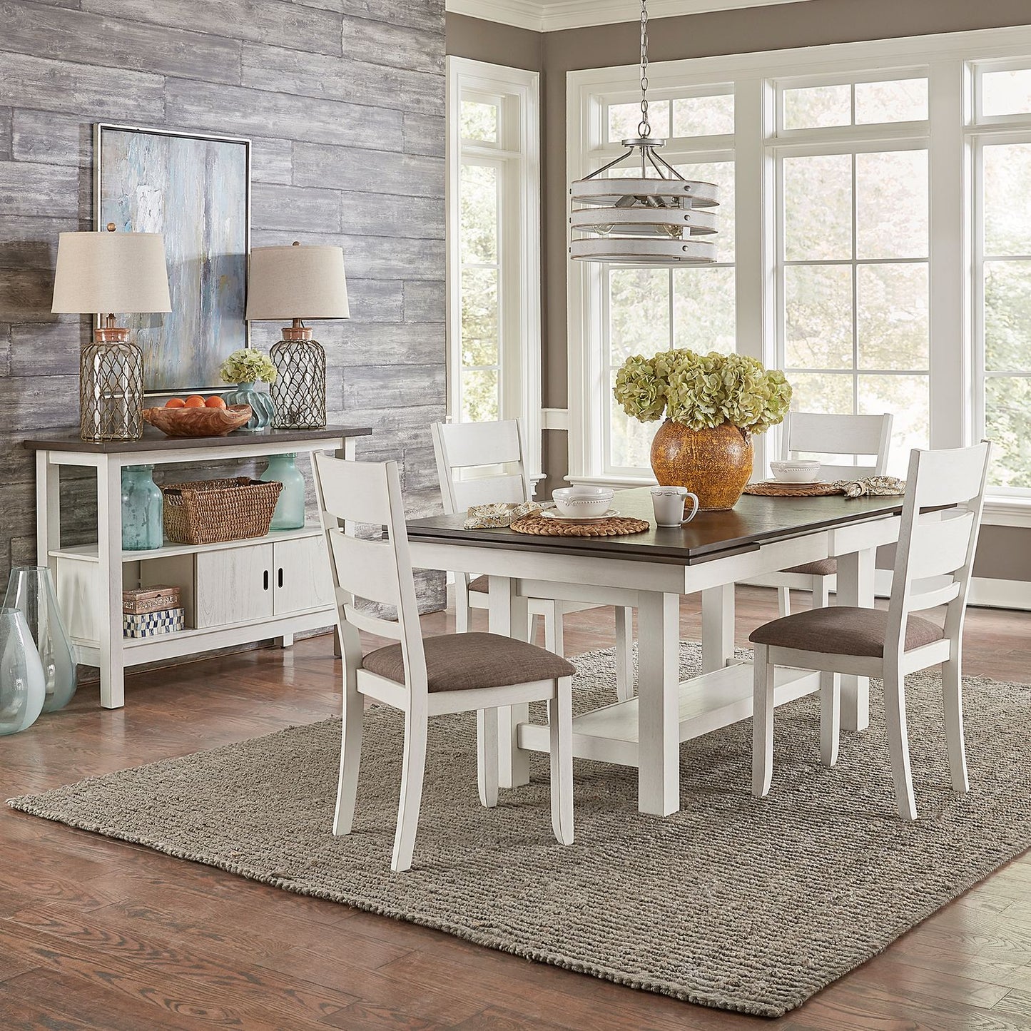 Optional 5 Piece Trestle Table Set