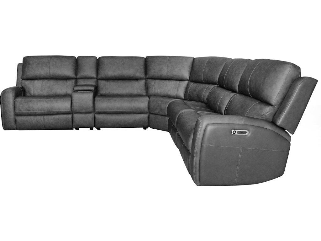 Linden Power Reclining Sectional with Power Headrests and Lumbar