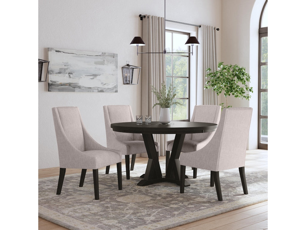Lattice Upholstered Dining Chair