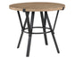 Magnolia 42-inch Round Counter Table, Black and Sand