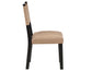 Aubrey Side Chair, Camel Vegan Leather with Black wood finish