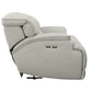 DATON LEATHER DUAL-POWER RECLINER, FOG