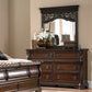 Queen Sleigh Bed, Dresser & Mirror