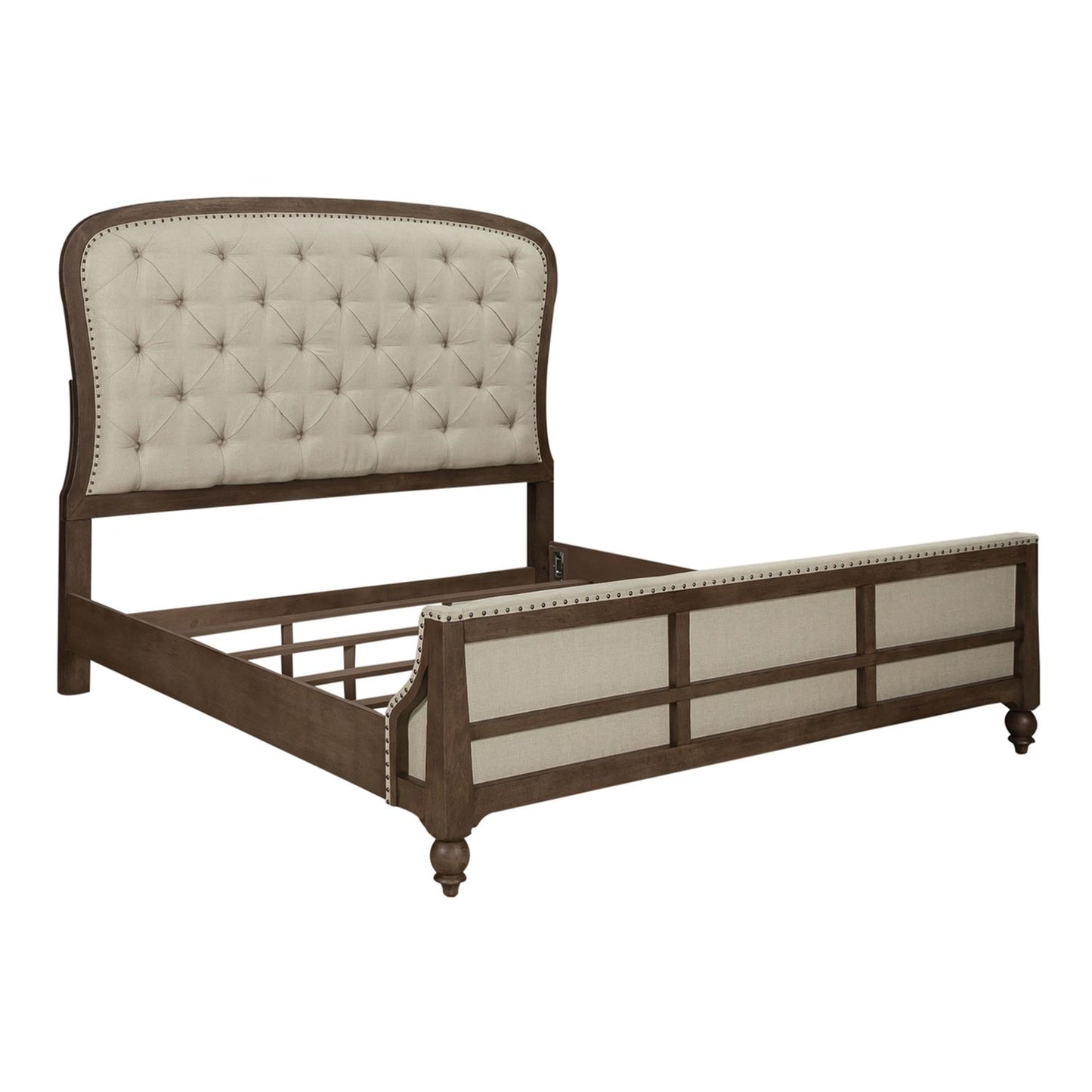 Queen Shelter Bed, Dresser & Mirror