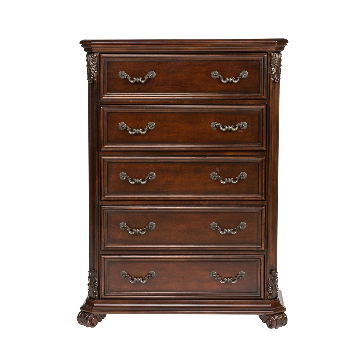 King Poster Bed, Dresser & Mirror, Chest