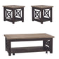 Heatherbrook - 3 Piece Set (1-Cocktail 2-End Tables)