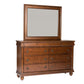 King California Sleigh Bed, Dresser & Mirror