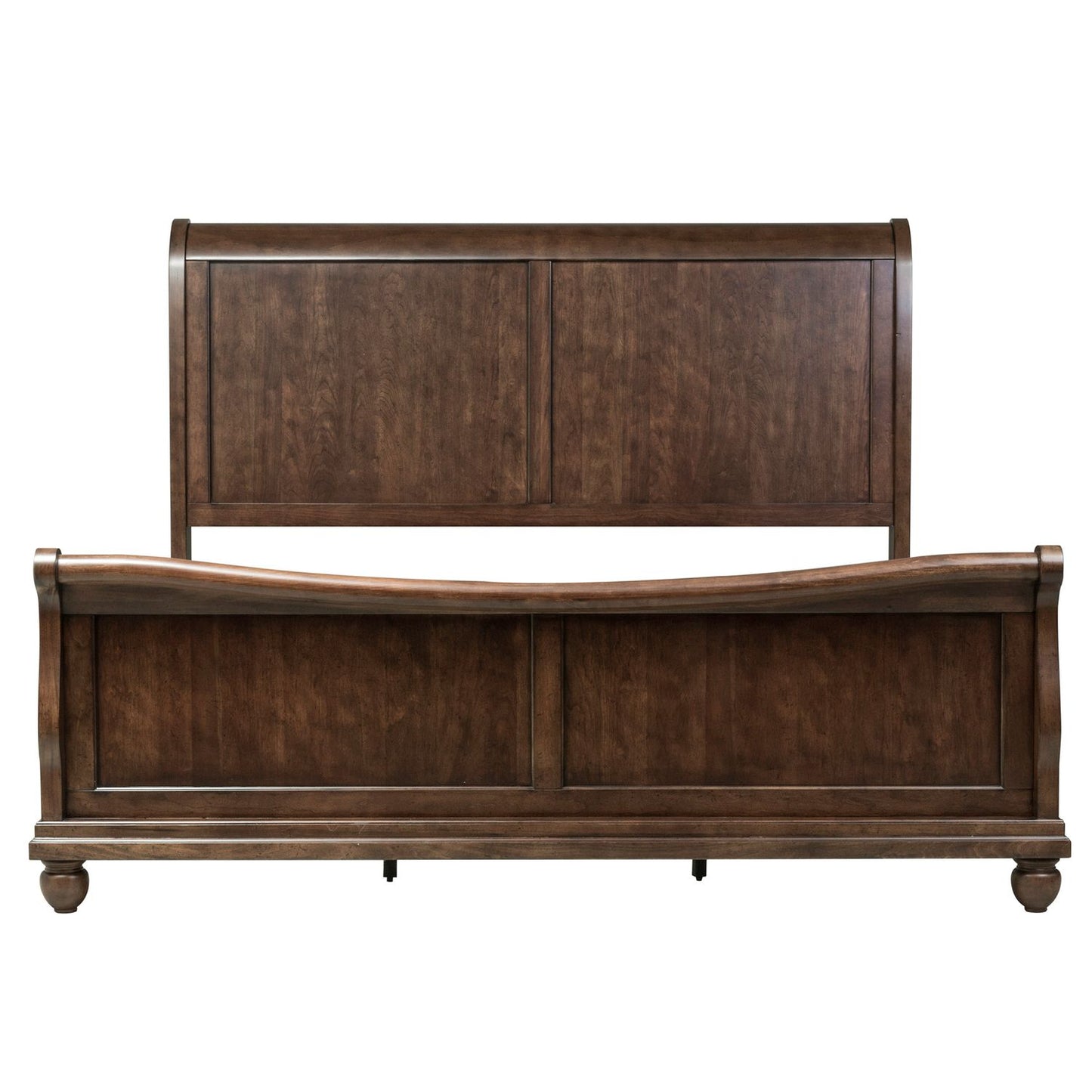King California Sleigh Bed, Dresser & Mirror