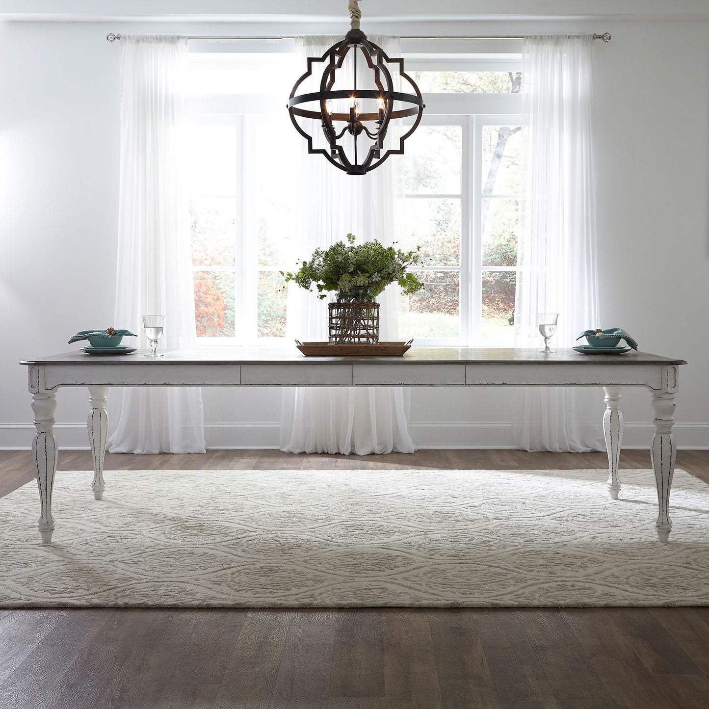 7 Piece Leg Table Set
