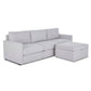 Flex Frost Sofa with Narrow Arm and Storage Ottoman