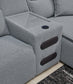 Modmax II 5-Piece Power Reclining Sectional with Chaise and Audio Consoles