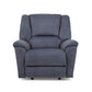 Plush Fabric Gliding Recliner