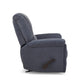 Plush Fabric Gliding Recliner