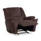 Plush Fabric Gliding Recliner