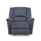 Plush Fabric Gliding Recliner